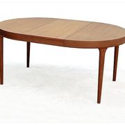 Danish round table by Oluf Th. Larsen Scandinavian teak vintage 1960
