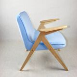 Light blue bunny armchair by józef chierowski