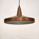 Vintage Copper Pendant Lamp: 1960s Scandinavian Design