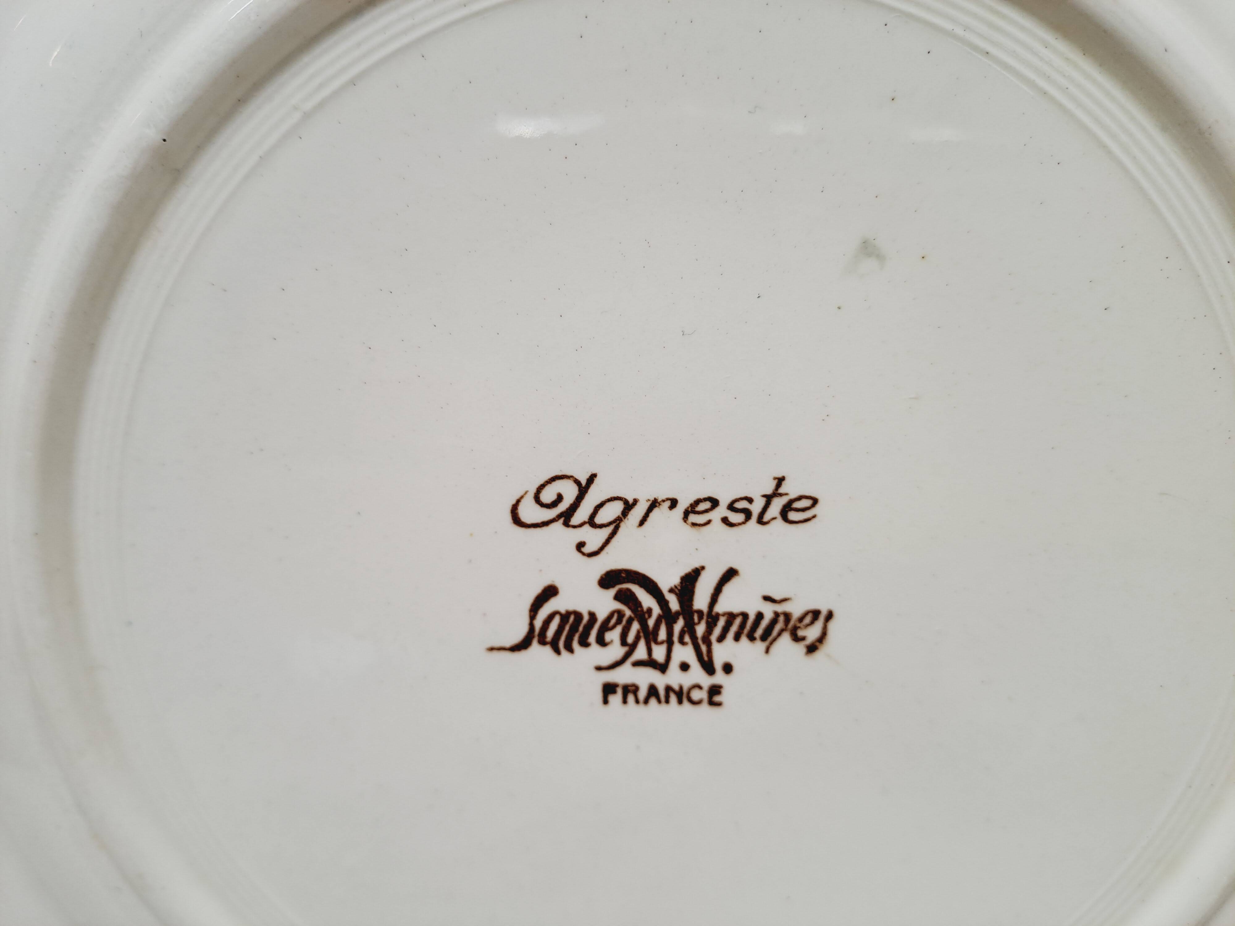 Set 6 assiettes dessert Sarreguemines