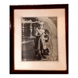 Young girl with a hoop