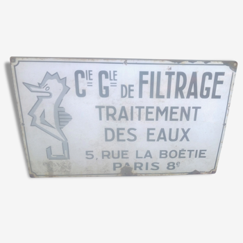 Old time advertising plate