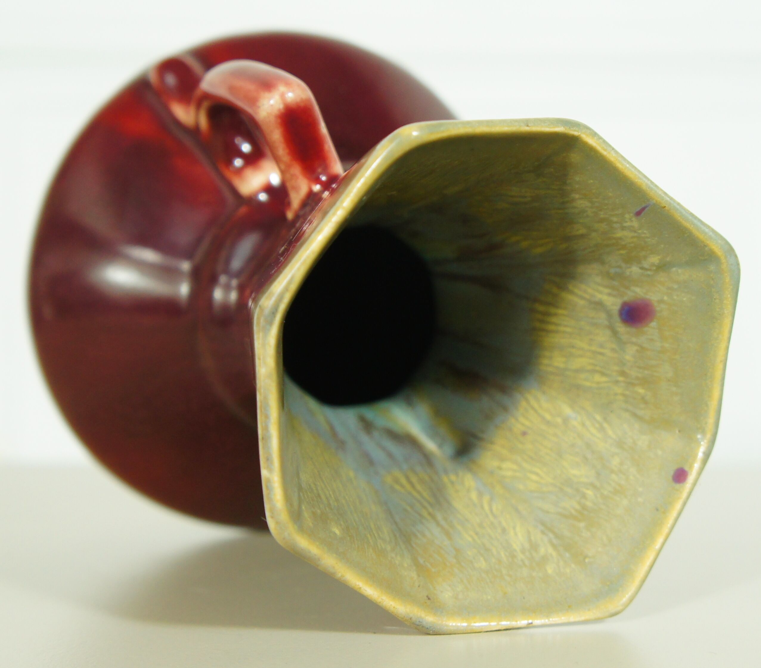 Vase Art déco faïencerie de Thulin, Belgium