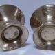 Pair of vintage solid brass hand candlesticks
