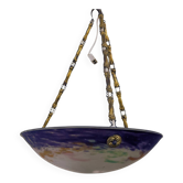 Art Deco pendant light by Jany – Glass paste – Marble decor