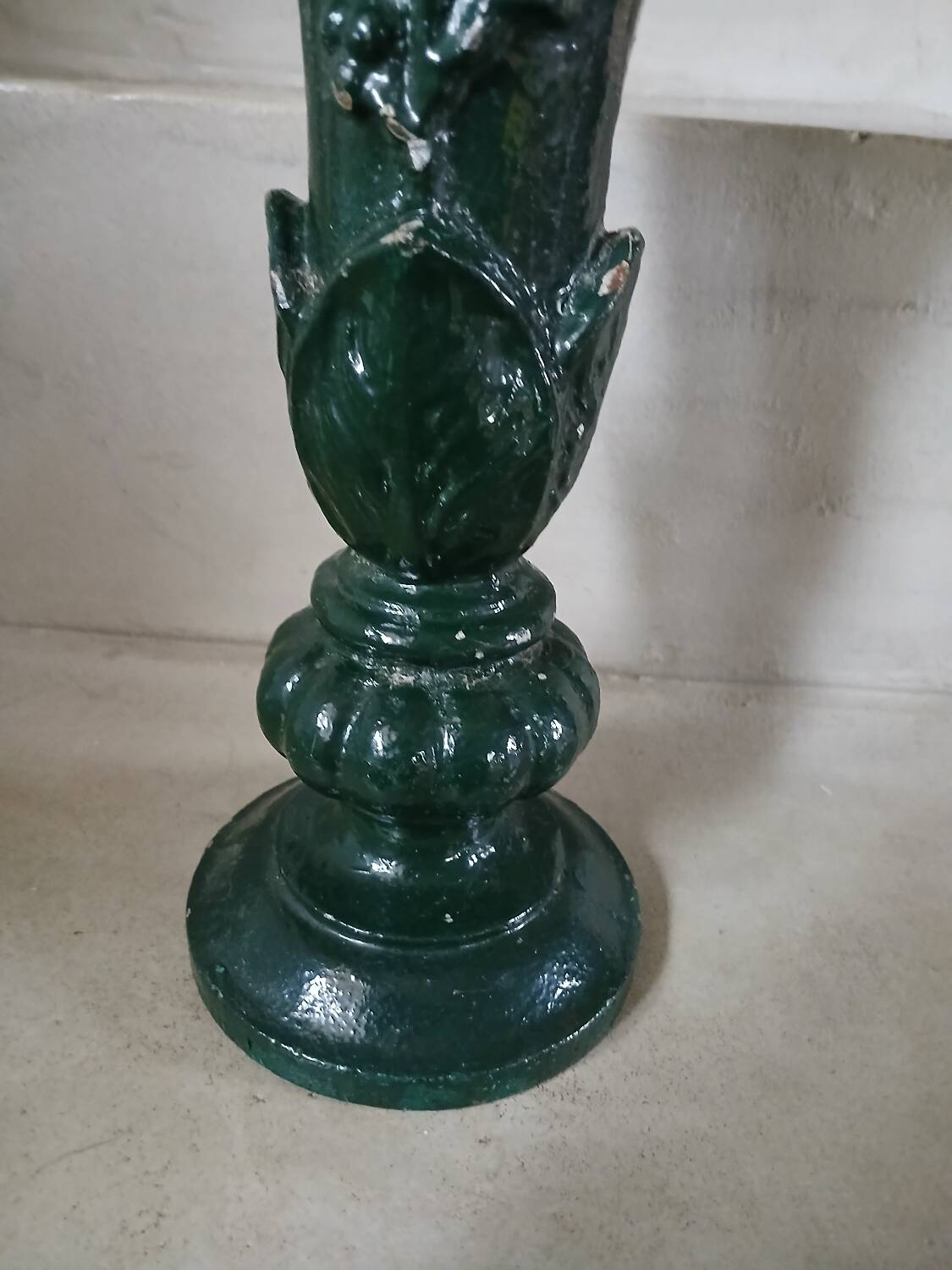 Antique cast iron vase
