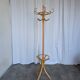 Porte-manteau en bois cintré vintage dans le style Thonet, porte-manteau des années 50
