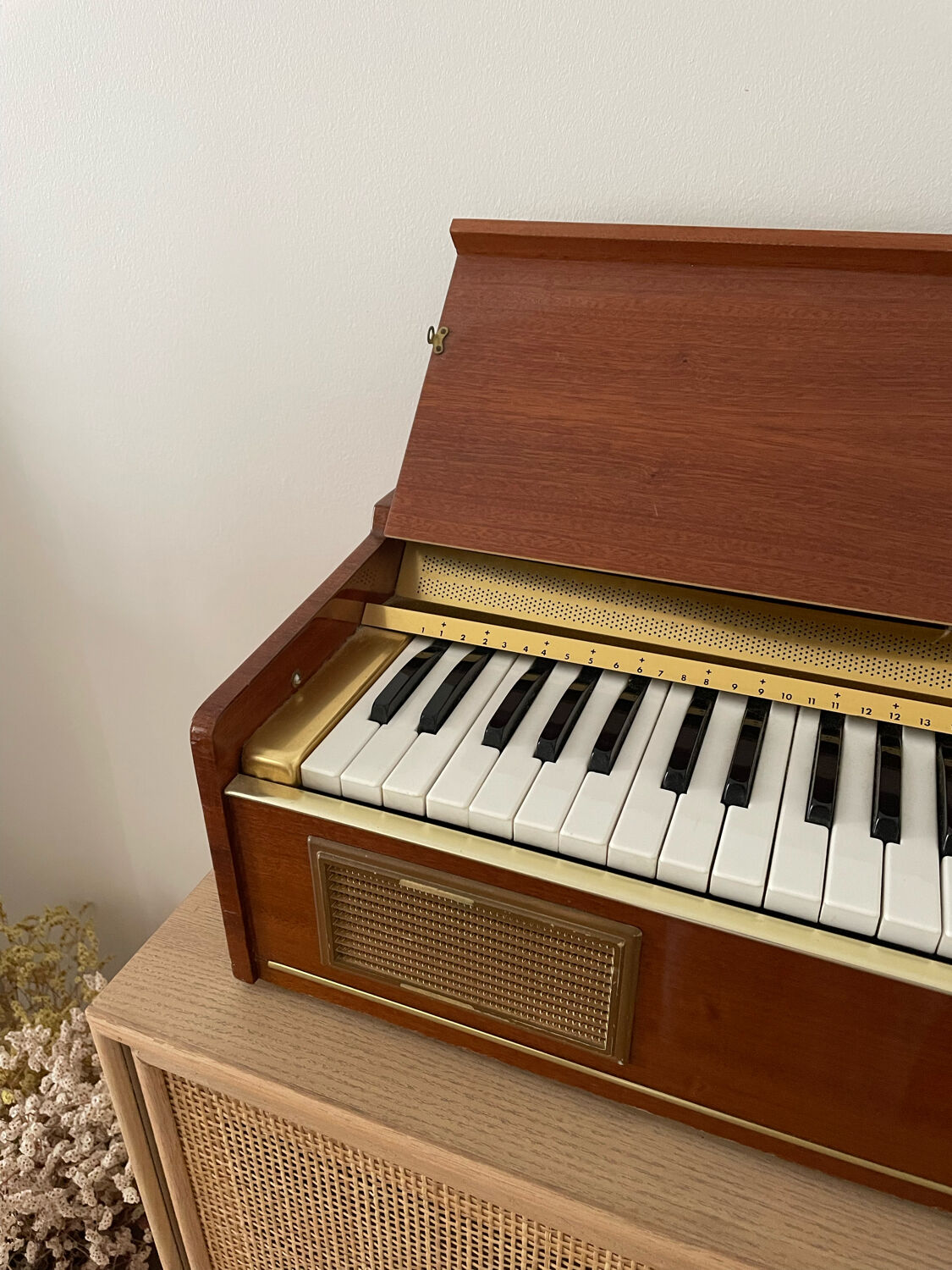 Vintage wooden piano
