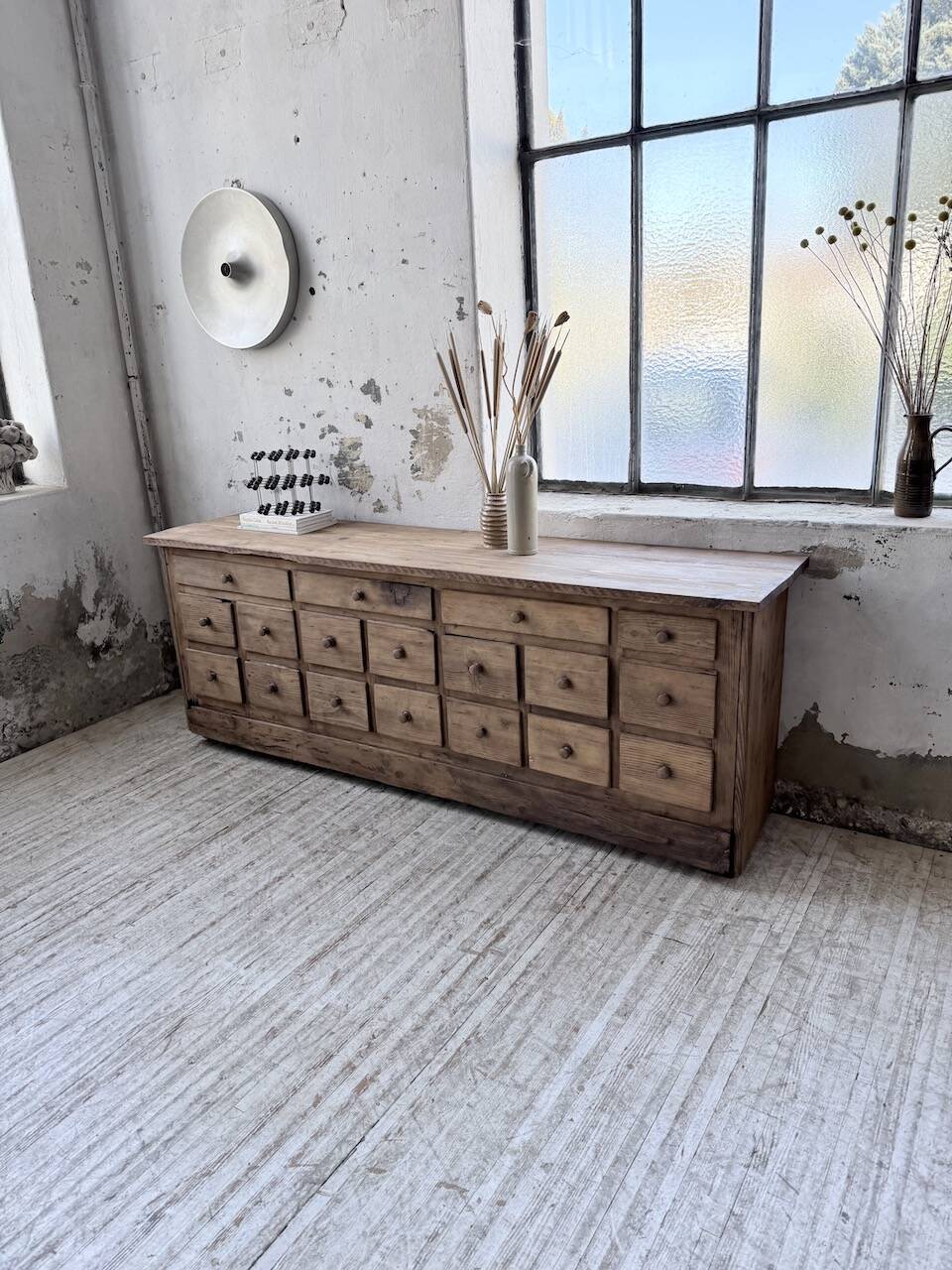 1950s workshop furniture in pine