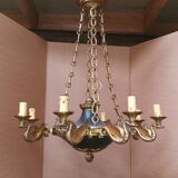 Empire chandelier in bronze