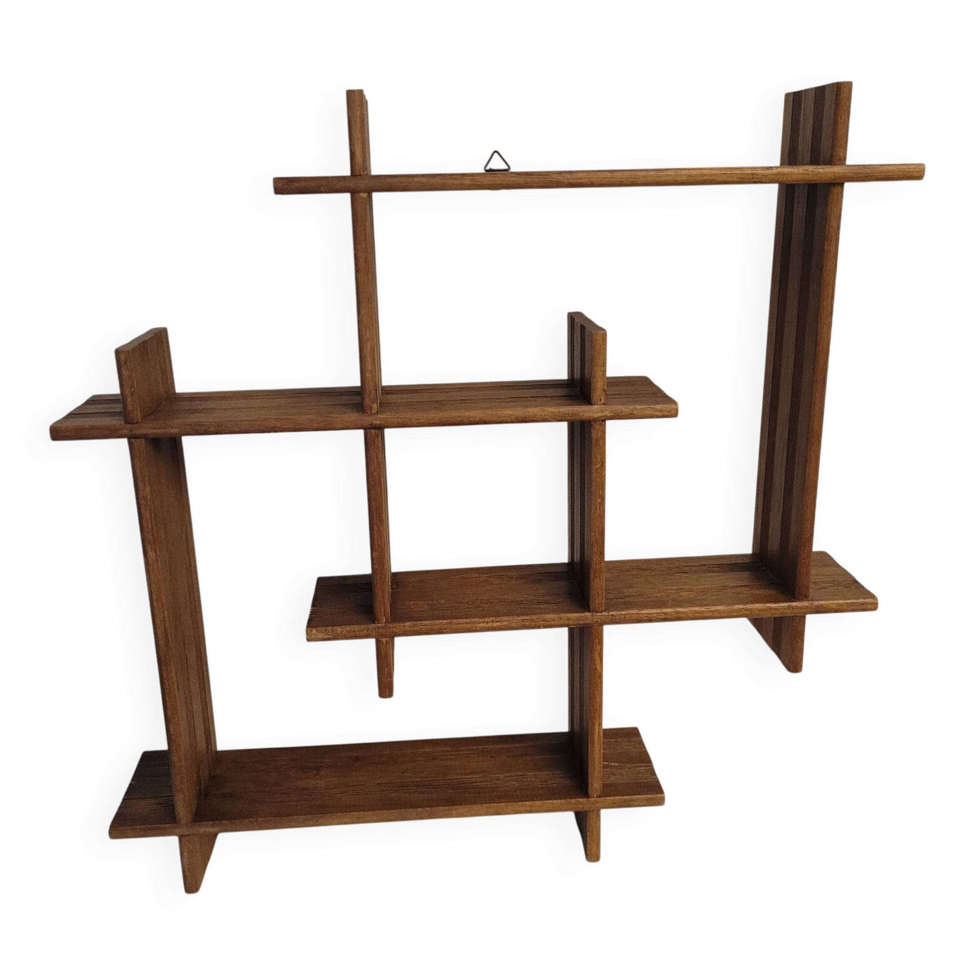 Vintage wooden wall shelf – post-war design (1930s-1940s)
