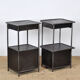 Set iron nightstand, 1920's