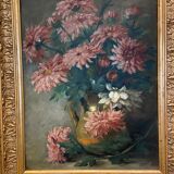 Oil on canvas bouquet of flowers