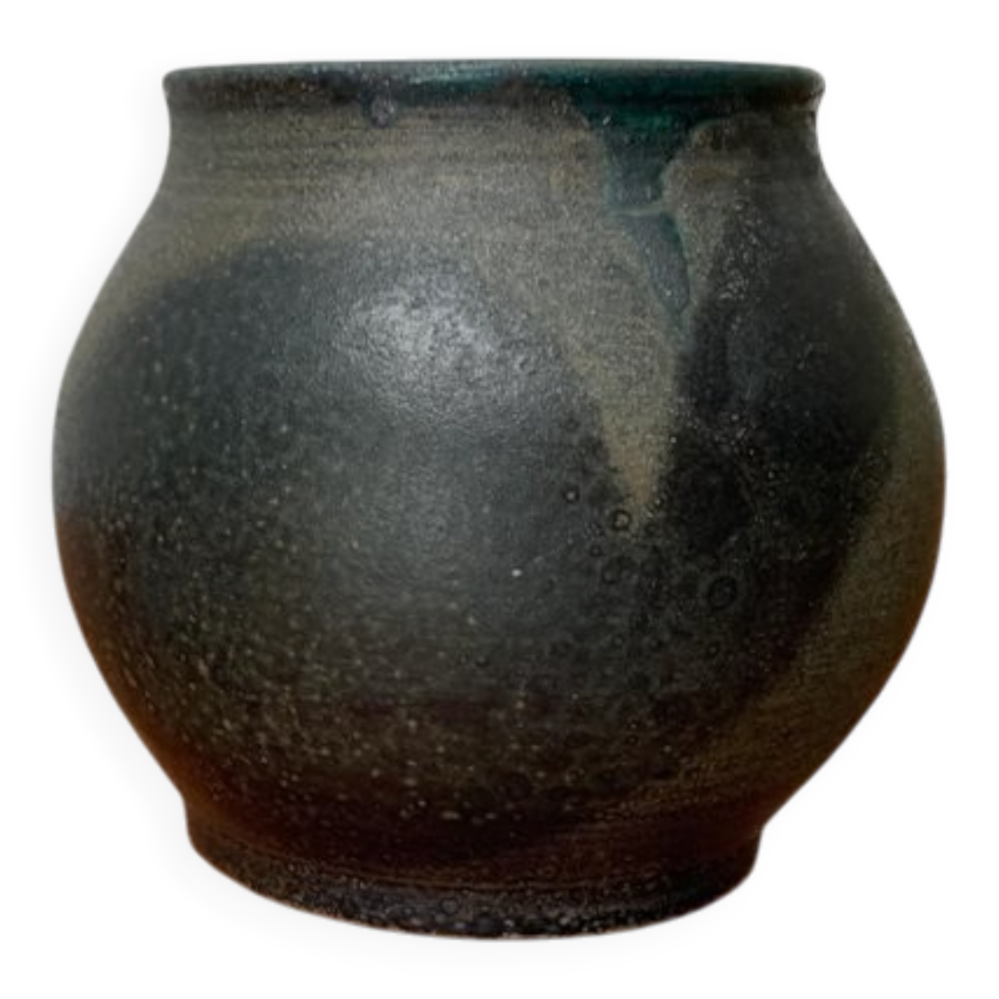 Danish studio pottery vase from the mid-century, 1960s.