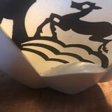 Pair of vasques wall light 1950 plaster