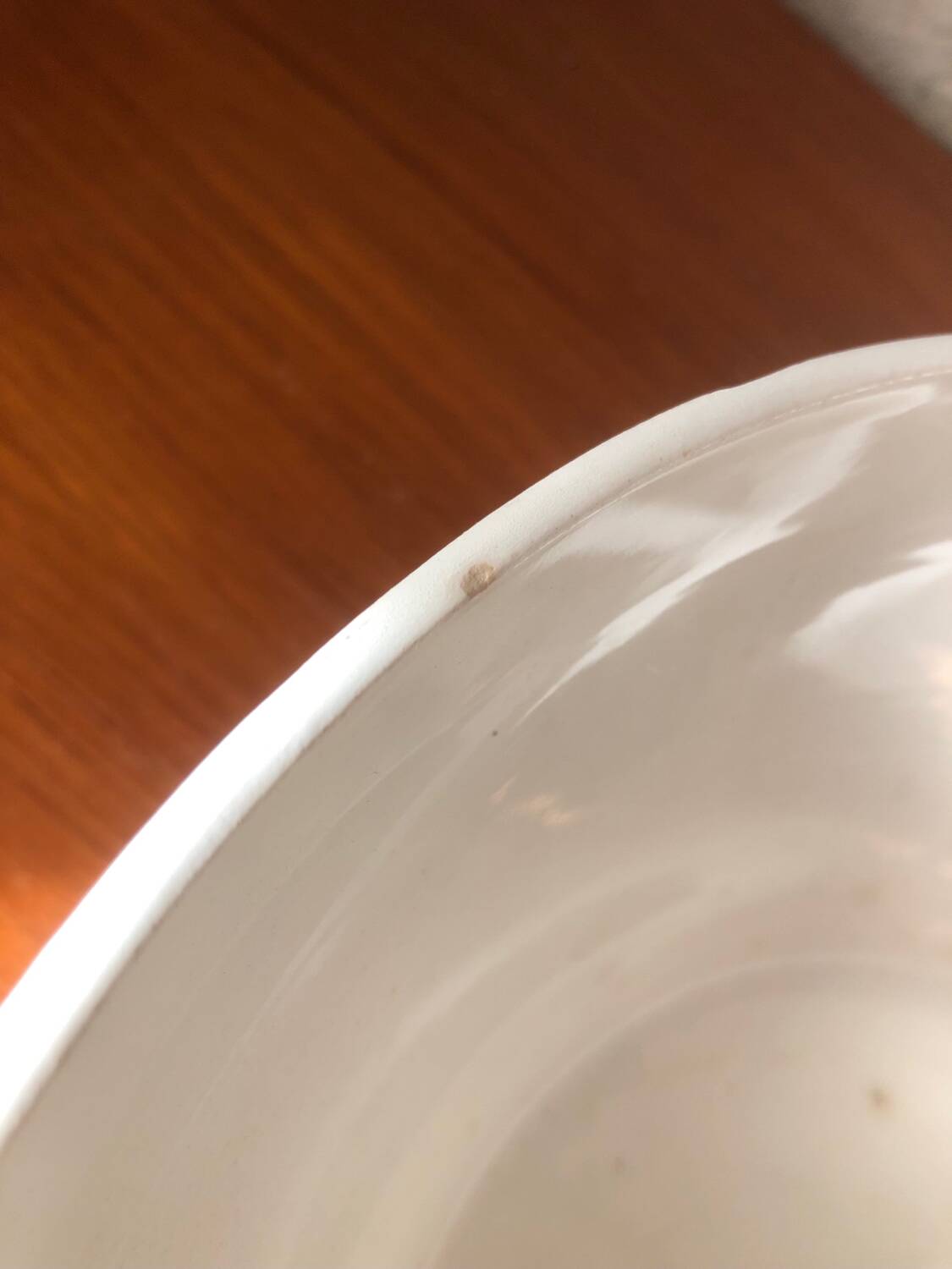 Salins France salad bowl with yellow flower decoration