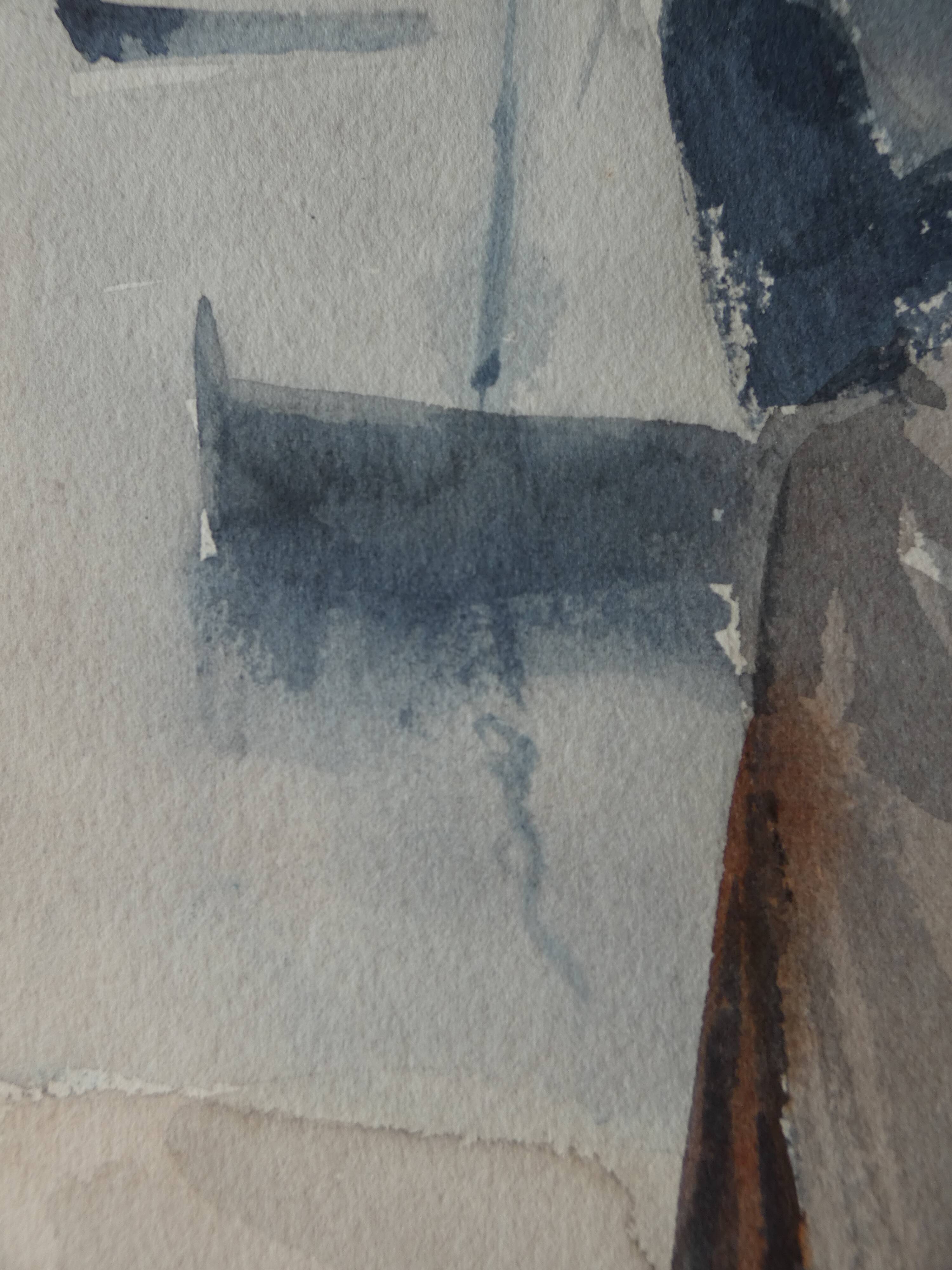 Watercolor "The Breton Women"