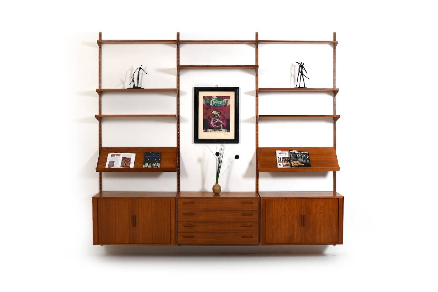 Teak Wall System by Kai Kristiansen for FM Denmark 1960s