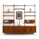 Teak Wall System by Kai Kristiansen for FM Denmark 1960s