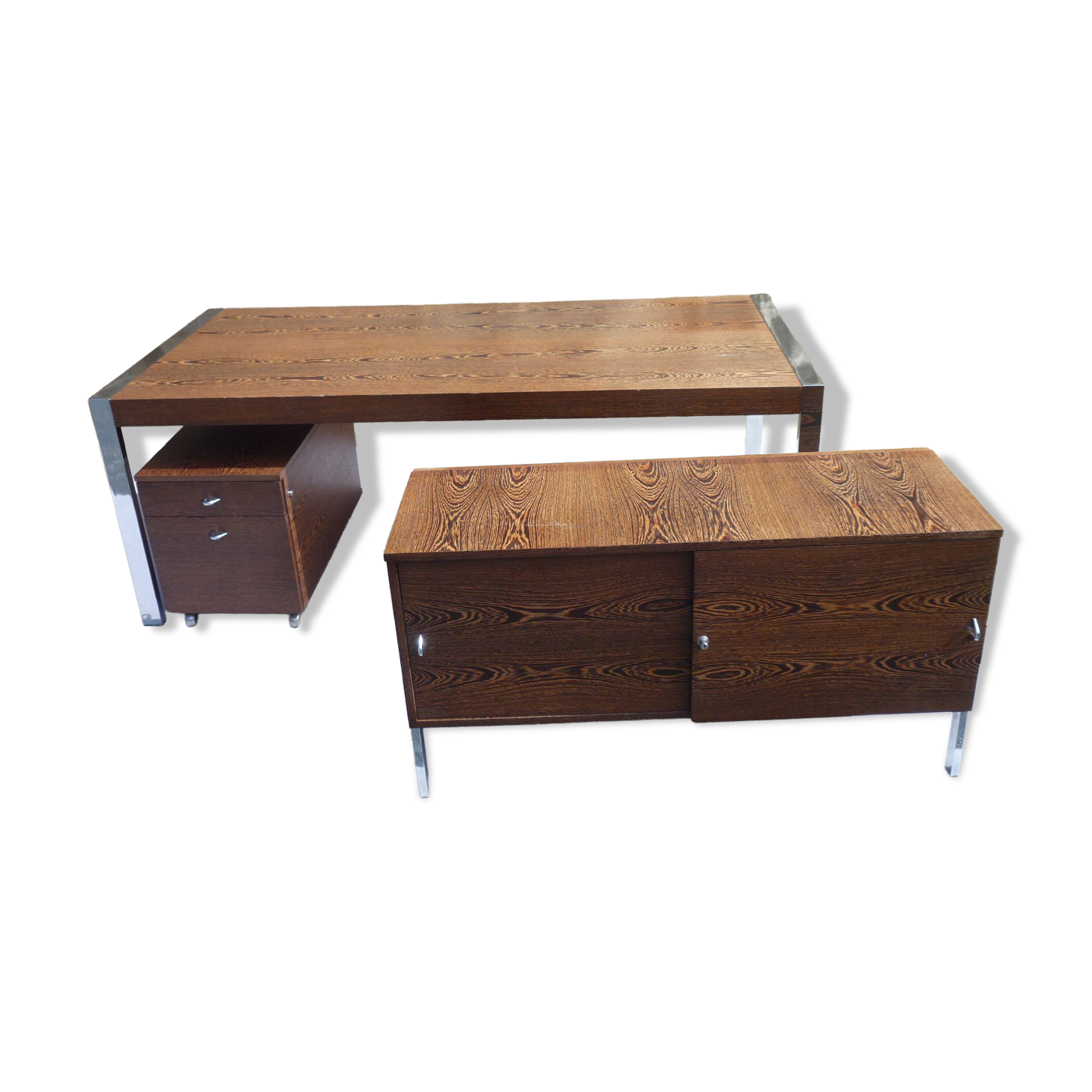 Rosewood office furniture set