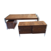 Ensemble de mobilier de bureau palissandre