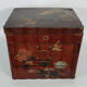 Sewing box or lacquered wood storage Japan early XX