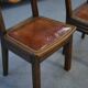 Set of 6 chairs with leather seats by Étienne Kohlmann, 1960s