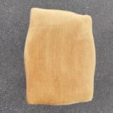 Louis XV style wooden and velvet footrest