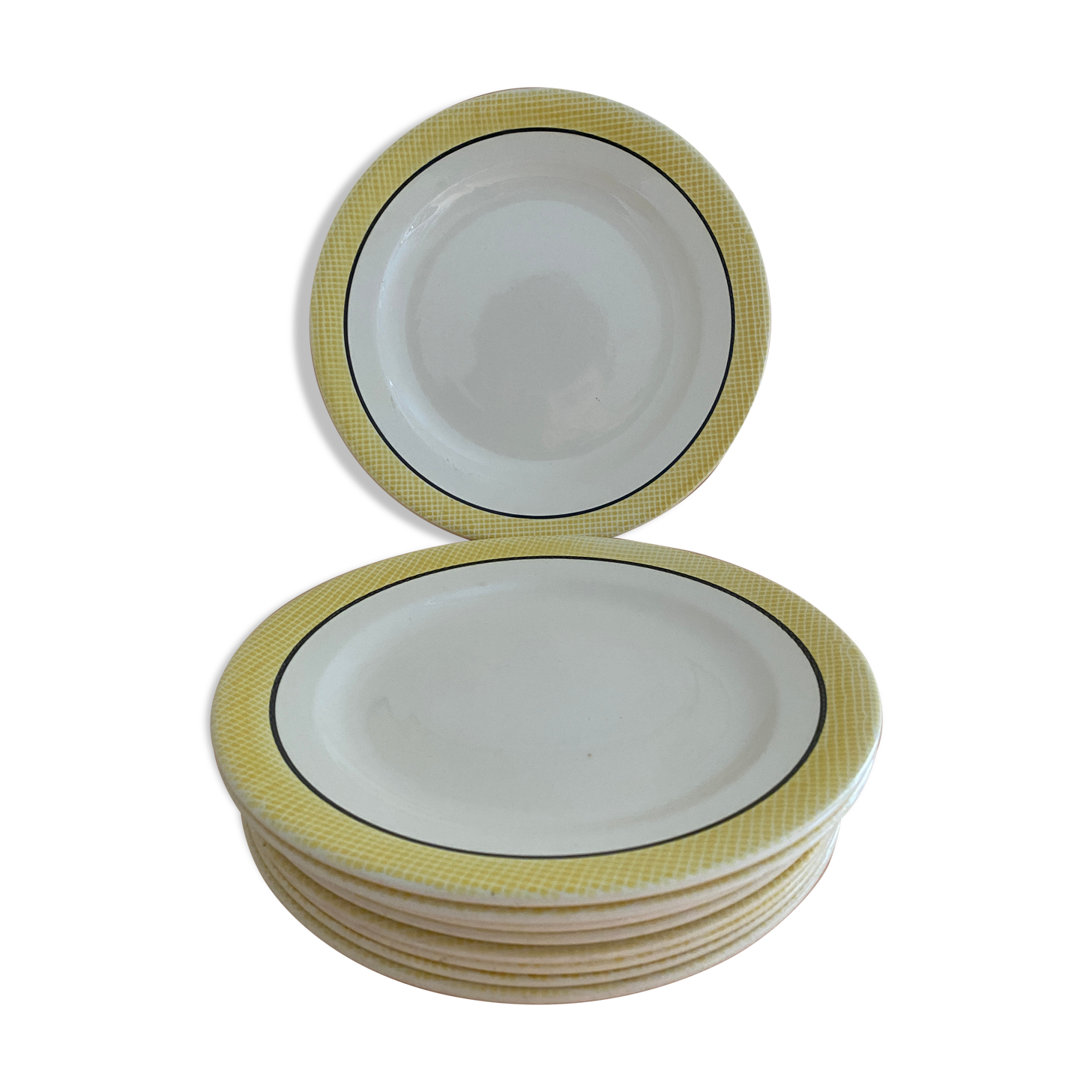 Salins plates yellow black
