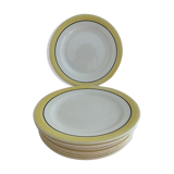 Assiettes Salins jaune noir