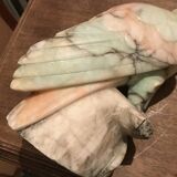 Bird made of marbled hard stone.