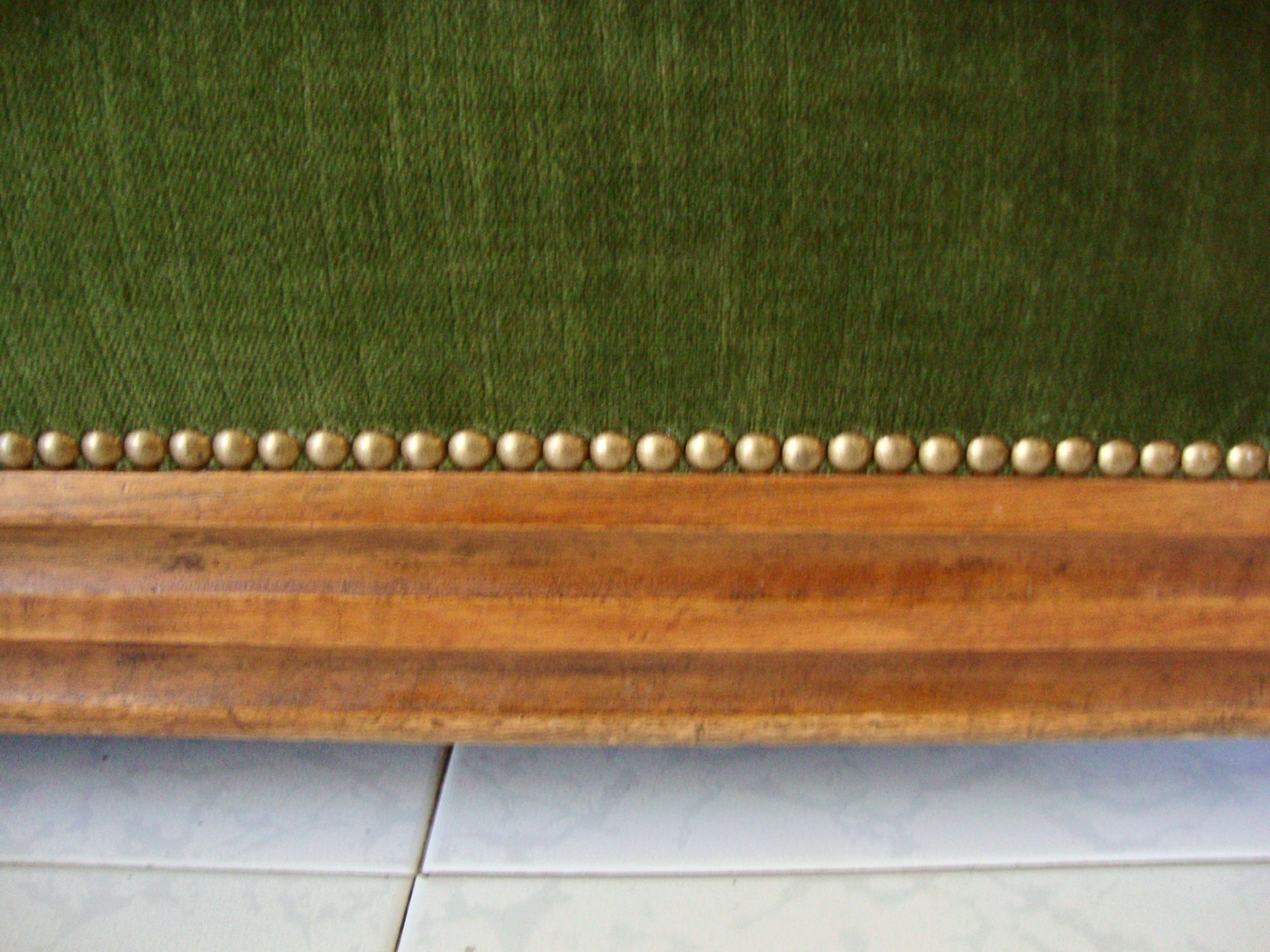 1960 meridian in walnut and velvet