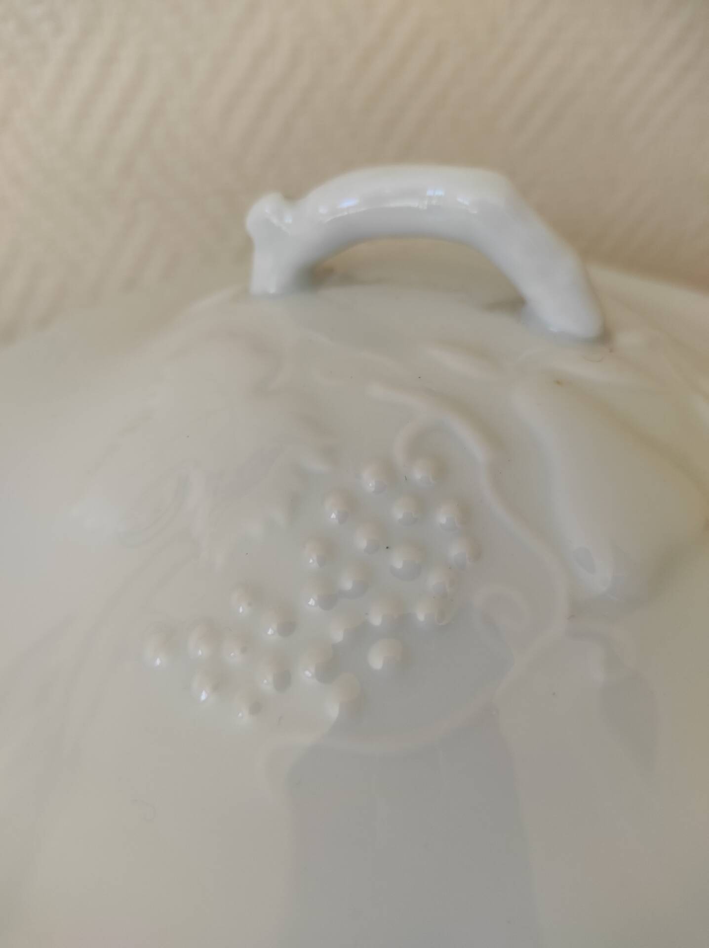 Vegetable soup tureen porcelain Ph. Deshoulière California series decoration