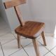Suite of 4 rustic chairs from the 70/80's