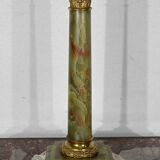 Pied à colonne en onyx vert, goût empire – début xxe