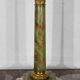 Green onyx column lamp, Empire taste – Early twentieth century