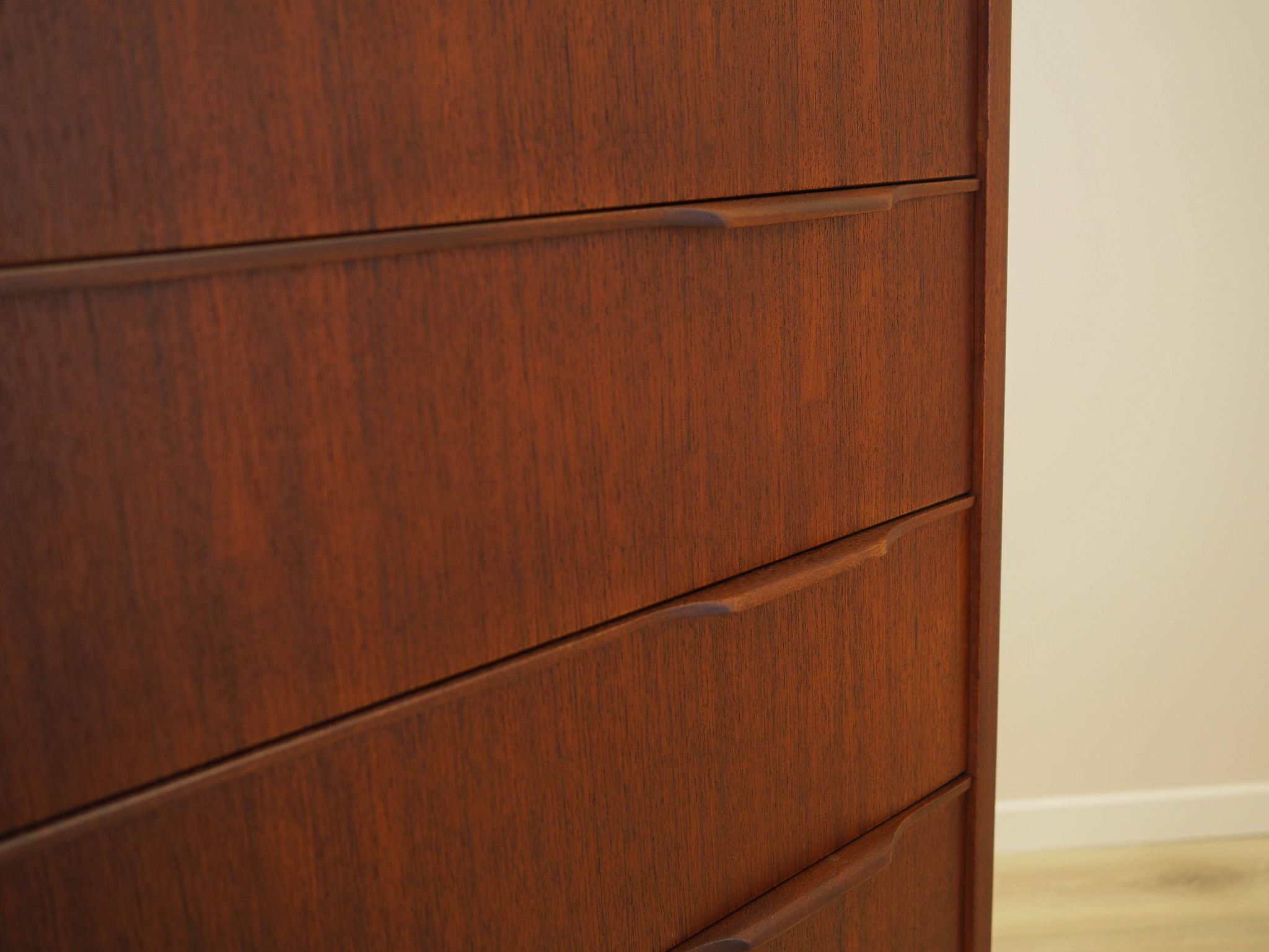 Teak chest of drawers, Danish design, 1970s, made in Denmark