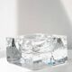 Bubble blown glass ashtray by Nybro Sweden