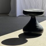 Pawn Black - Stool, side table, end table in solid mango wood.