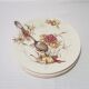 Set of 6 dessert plates in Luneville earthenware, iron earth, polychrome