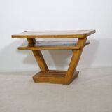 Mid-Century Elmwood Coffee Table in Solid Wood, Germany, 1960s