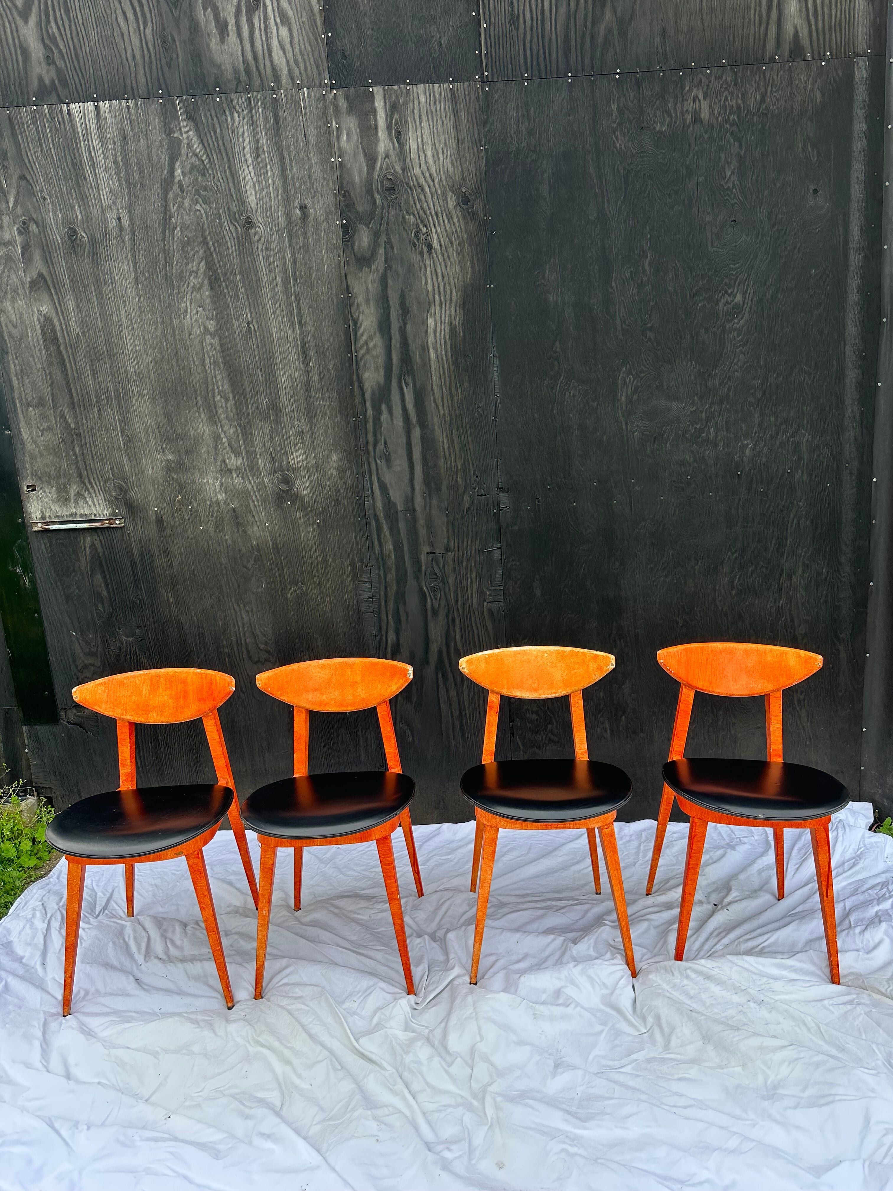 4 baumann chairs model fontania