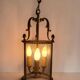 Pair of bronze lanterns in Louis XVI style