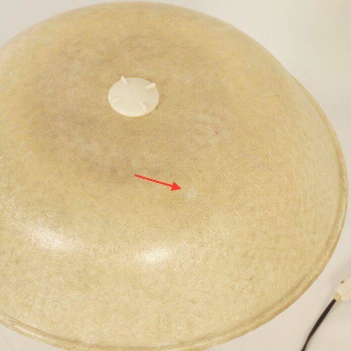 FIBERGLAS TABLE LAMP BY LOUIS KALFF FOR PHILIPS, 1958.