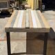industrial style dining table, handcrafted creation