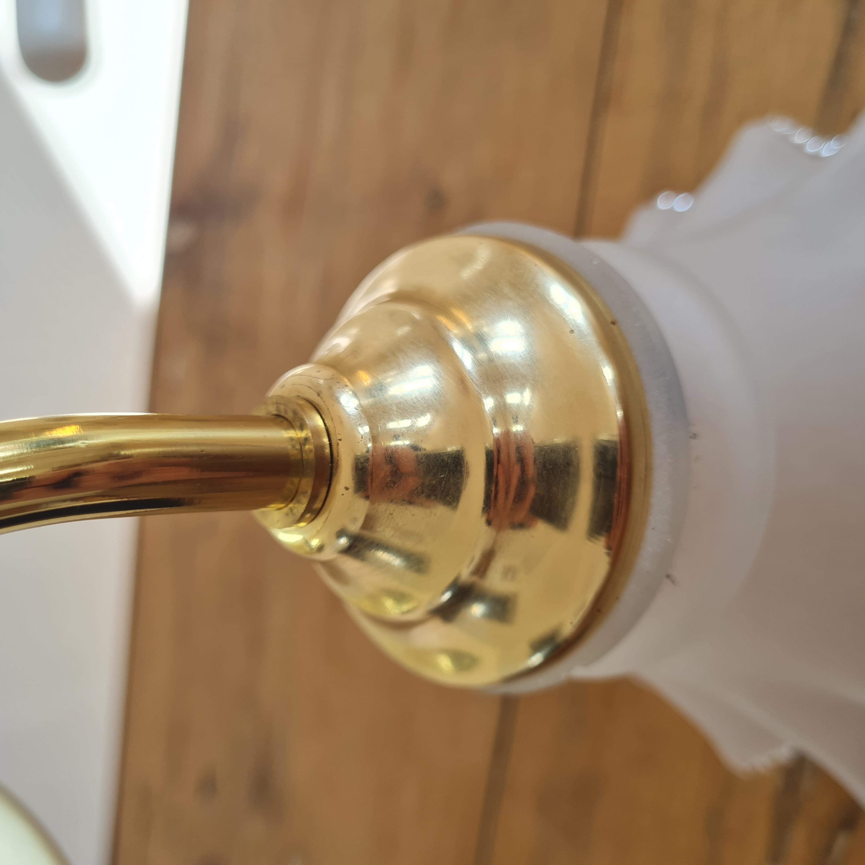 Vintage glass globe wall lamp