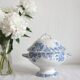 Ironstone tureen, "Snowball" pattern, Saint Amand et Hamage