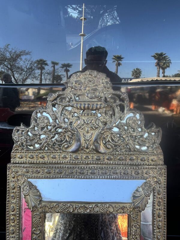 Miroir parecloses dorés Napoléon III