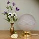 Vintage art deco globe table lamp in frosted glass