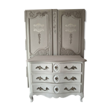 Louis XV style crossbow-shaped commode